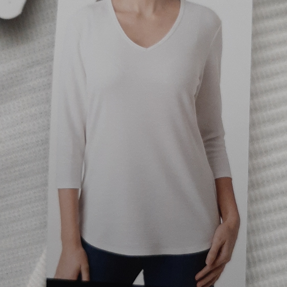 Ladies segments blouse  texture,1/4 sleeve blouse